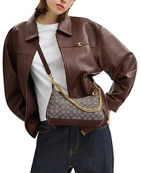 Coach Juliet Small Signature Jacquard Shoulder Bag 25