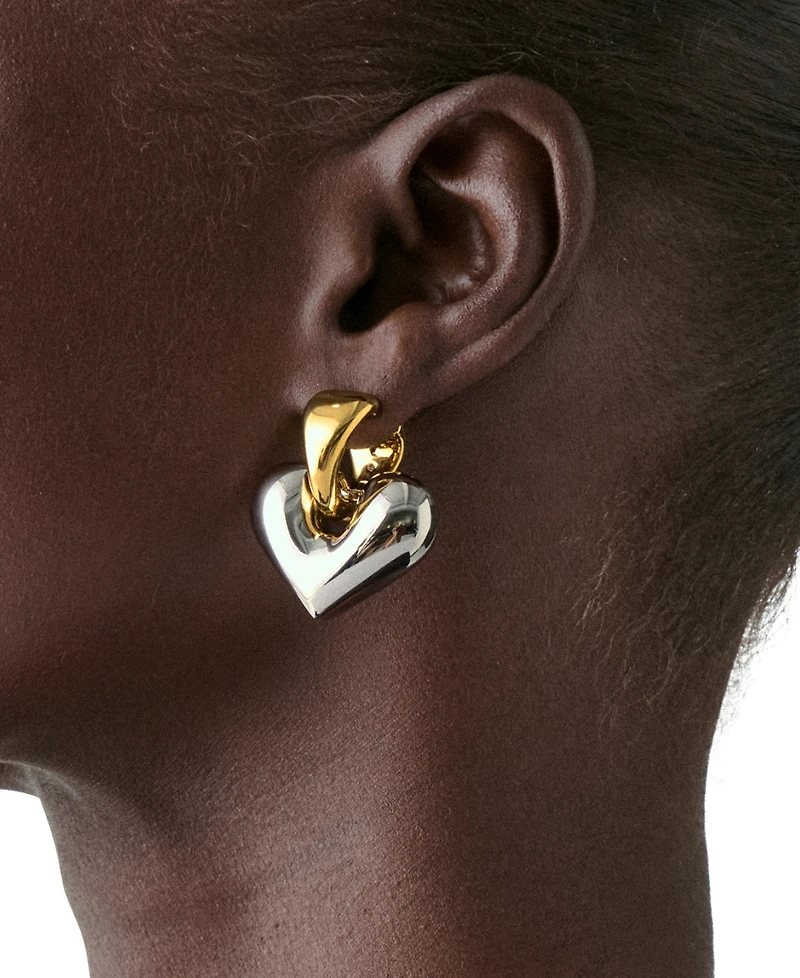 kate spade new york Two-Tone Sculpted Spade Drop Earrings
