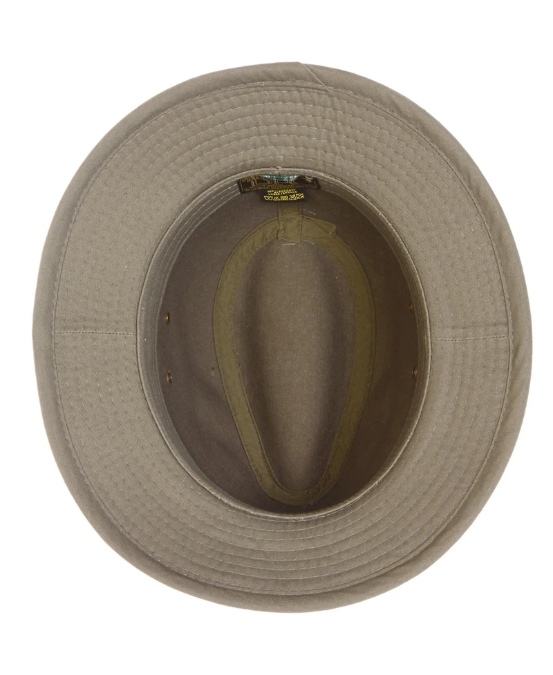 Dorfman Pacific Men's Washed Twill Safari Hat