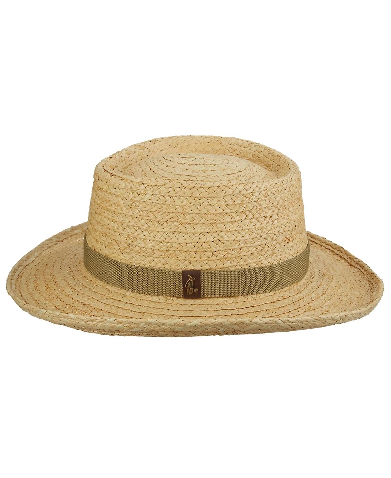 Scala Men's Raffia Gambler Hat