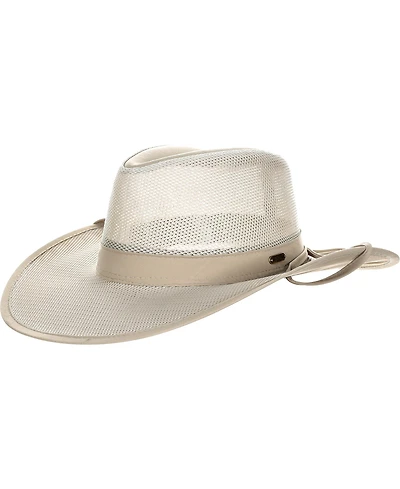 Scala Men's No Fly Zone Mesh Safari Hat