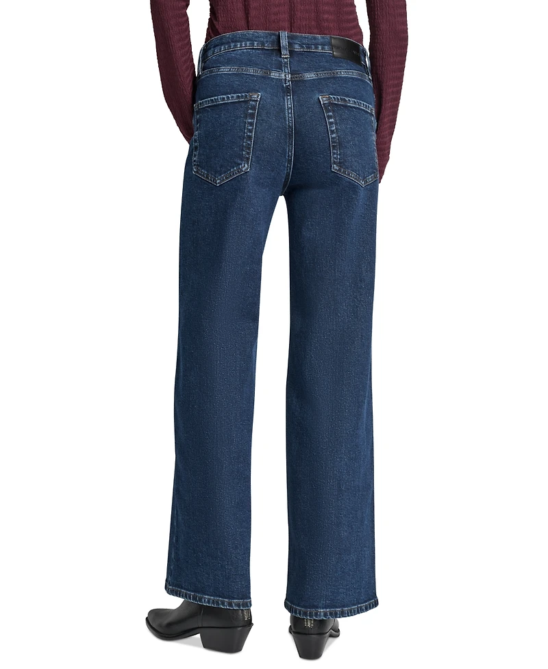 Dkny Jeans Women's High Rise Modern Wide Leg