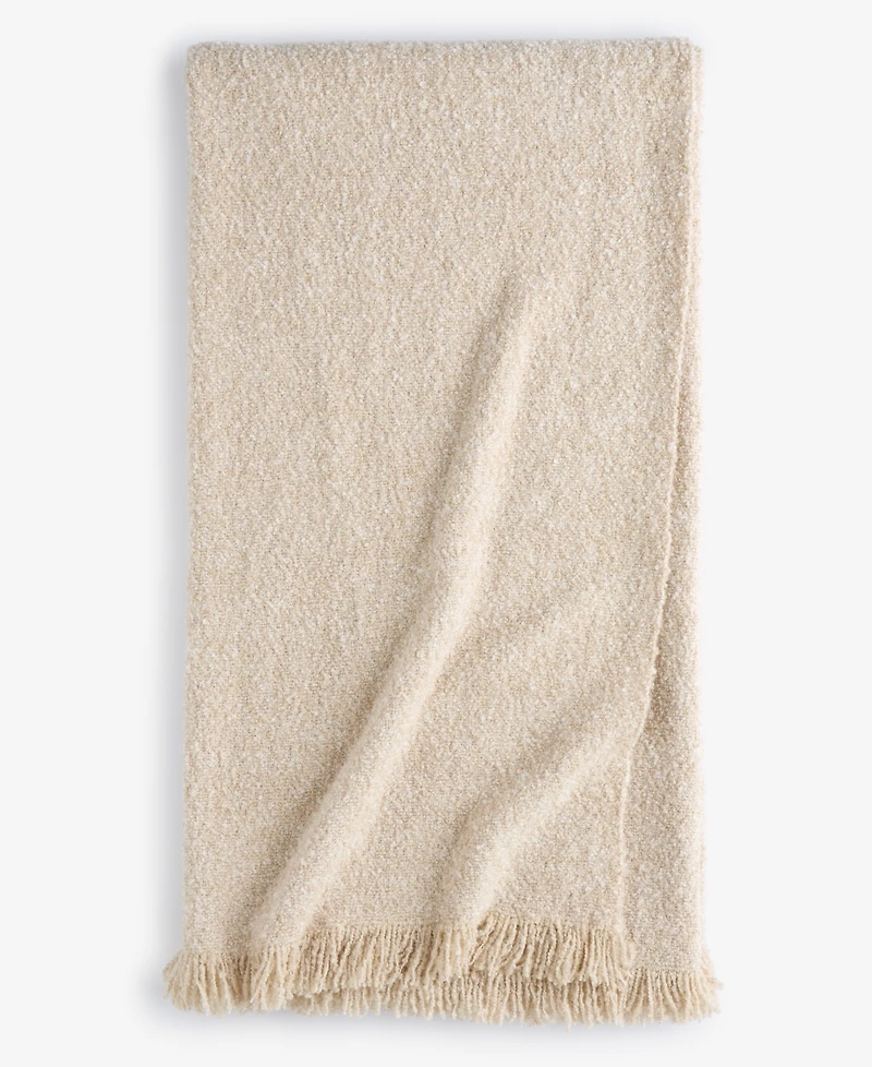 Oake Heathered Boucle Throw, 50" x 60", Exclusively for Macy's