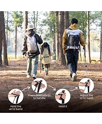 Naturehike 1pc Ultralight Trekking Pole - Adjustable Hiking Sticks w/Secure Lock, Eva Grip,4 Colors, 50-135cm (20-53in) for Adults & Kids