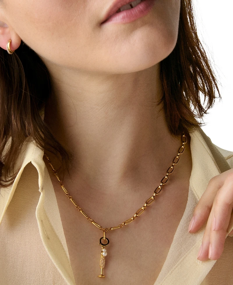kate spade new york Gold-Tone One In A Million Champagne Charm