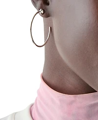 kate Spade new york Flower Medium Hoop Earrings, 1.63"