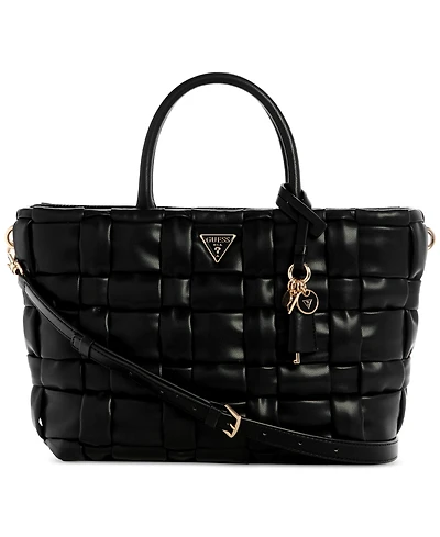 Guess Marion Quilted Large Satchel Bag