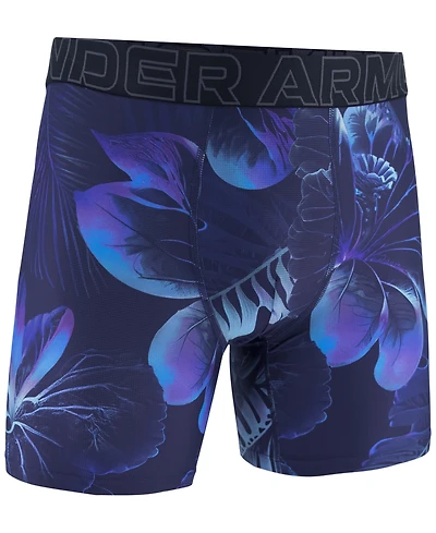Under Armour Men's Printed Performance Tech Mesh 6" Boxer Briefs