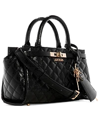 Guess Idra Small Quilted Satchel Bag