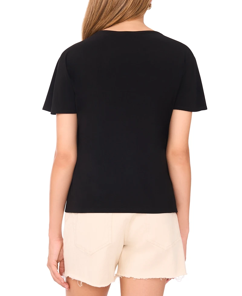 Vince Camuto Women's Cowl-Neck Asymmetrical Hem Top
