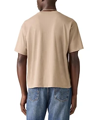Levi's Men's Relaxed Fit Cropped Short Sleeve Crewneck Logo T-Shirt