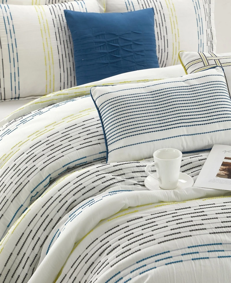 Stratford Park Merida Stripes 7-Pc. Comforter Set
