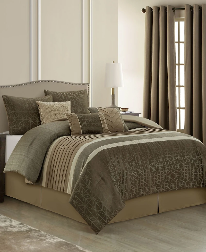 Stratford Park Trinity Geometric 9-Pc. Comforter Set