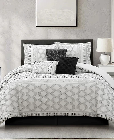 Stratford Park Ariana Geometric 7-Pc. Comforter Set, Queen