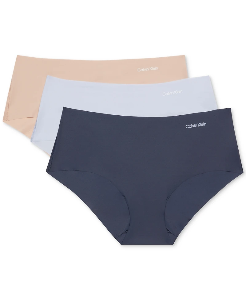 Calvin Klein Women's Invisibles 3-Pack Hipster Underwear QD3559
