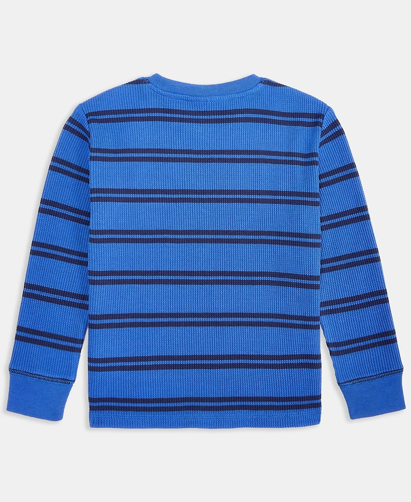 Epic Threads Toddler Boys Striped Crewneck Thermal Sweatshirt