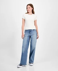 Hippie Rose Juniors' Short-Sleeve Crewneck Tee