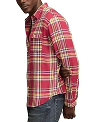 Lucky Brand Men's Long Sleeve Plaid Flannel Button-Front Shirt