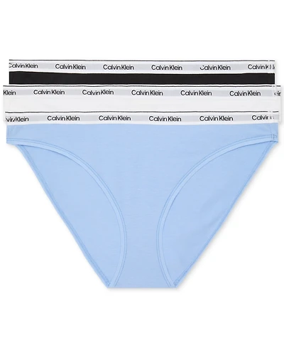 Calvin Klein Women's Modern Logo 3-Pack Bikini Underwear QD5207