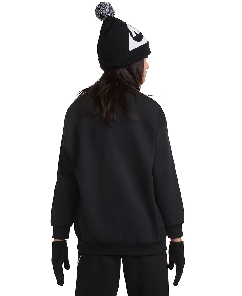 Nike Big Boys 2-Piece Swoosh Beanie and Gloves Set