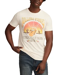Lucky Brand Men's Rolling Stones Desert Short Sleeve Crewneck Graphic T-Shirt