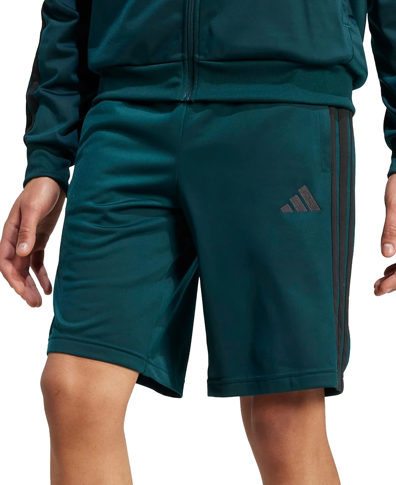 adidas Men's Three-Stripes 10" Tricot Shorts