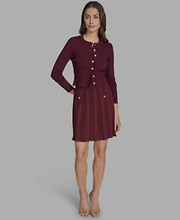 Bcbg Women's Textured-Knit Cropped Cardigan