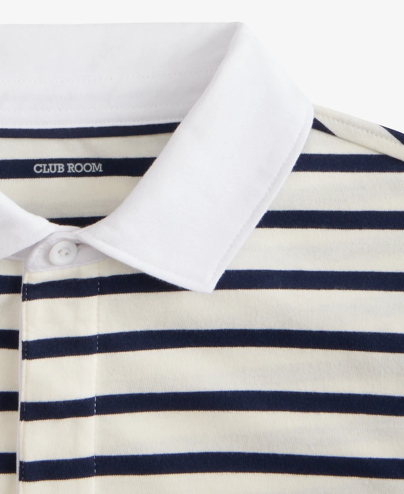 Club Room Men's Pencil Stripe Rugby Shirt, Macy's Exclusive