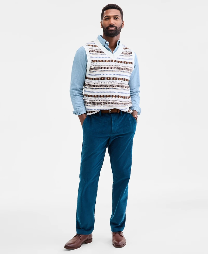 Club Room Men's Drake Fair Isle Sweater Vest, Macy's Exclusive