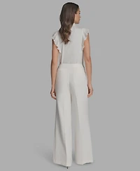 Bcbg Women's Pleated Wide Leg Pants