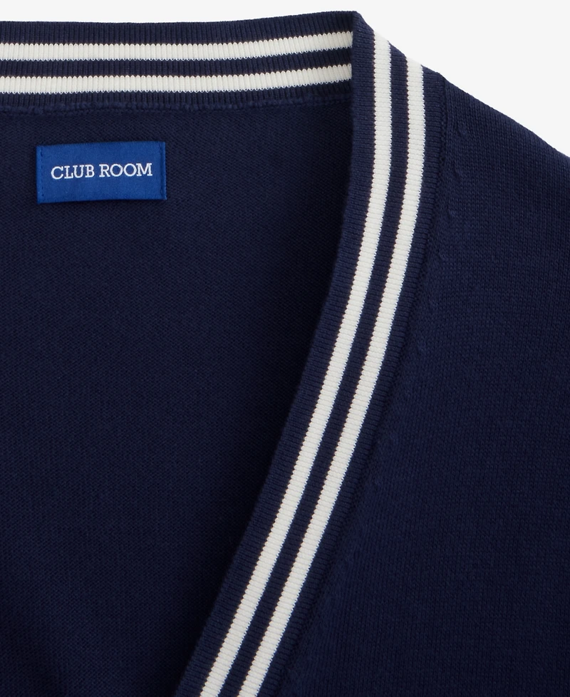 Club Room Long Sleeve Elbow Patch Cardigan Sweater, Macy's Exclusive