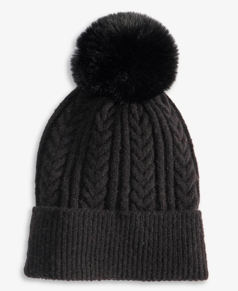 Style & Co Solid Cable Knit Beanie, Macy's Exclusive