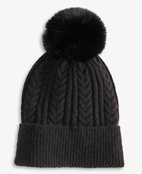 Style & Co Solid Cable Knit Beanie, Macy's Exclusive
