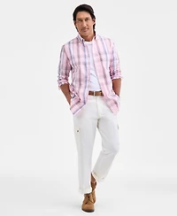 Club Room Men's Dublin Plaid Button-Down Poplin Shirt, Macy's Exclusive