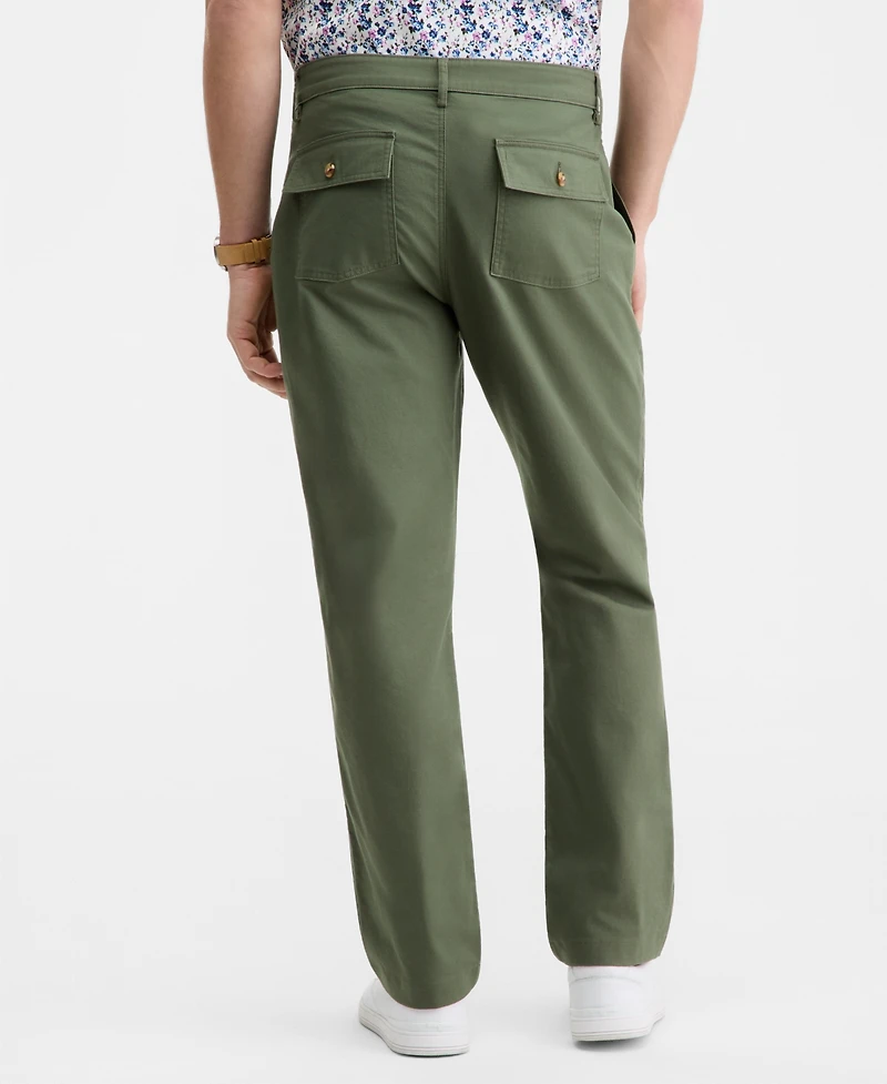 Club Room Men's Cotton Blend Relaxed Utility Pants, Macy's Exclusive