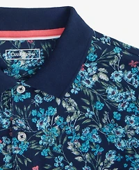 Club Room Men's Copenhagen Regular-Fit Moisture-Wicking Performance Stretch Floral Pique Polo Shirt, Macy's Exclusive