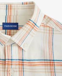 Club Room Men's Hunter Plaid Button-Down Flannel Shirt, Macy's Exclusive
