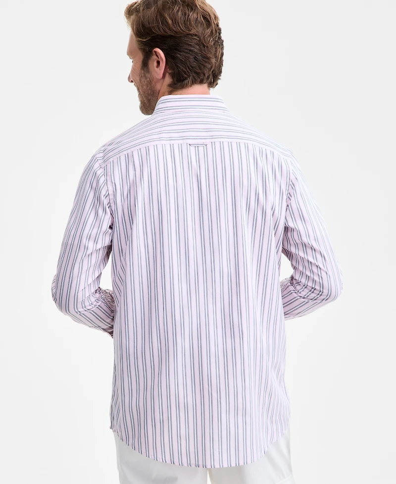 Club Room Imus Long Sleeve Striped Button-Down Shirt, Macy's Exclusive