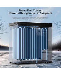 Cowsar 1.8 Cubic Feet Chest Freezer with Removable Basket