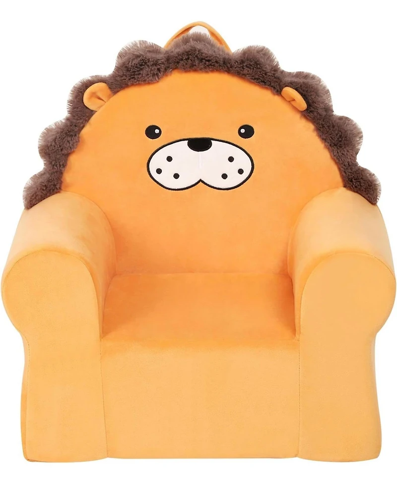 Cesicia Micromink Squishy Bean Bag Chair for Kids Ages 3+, Figural Lion