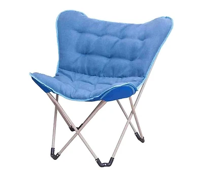 Cesicia Sherpa Butterfly Chair, Blue