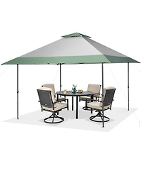 Gymax 13'x13' Outdoor Patio Pop Up Canopy Tent Sun Protection w/ Wheeled Bag