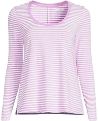 Lands' End Women's Tall Power Performance Long Sleeve Scoopneck Tee