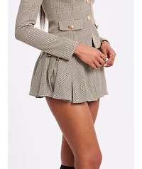 Miss Circle Women Oaklyn Plaid Pleated Mini Skort