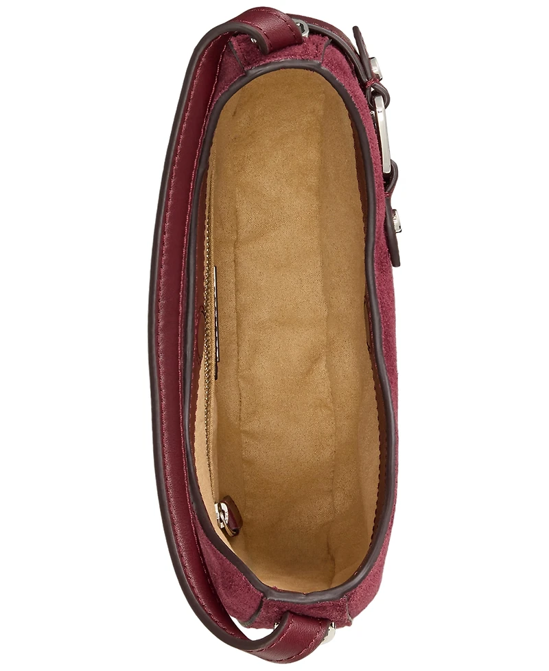 Lauren Ralph Suede Mini Tasha Crossbody Bag