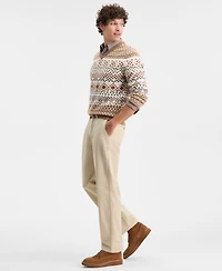 Club Room Men's Relaxed-Fit Herringbone Twill Pants, Macy's Exclusive