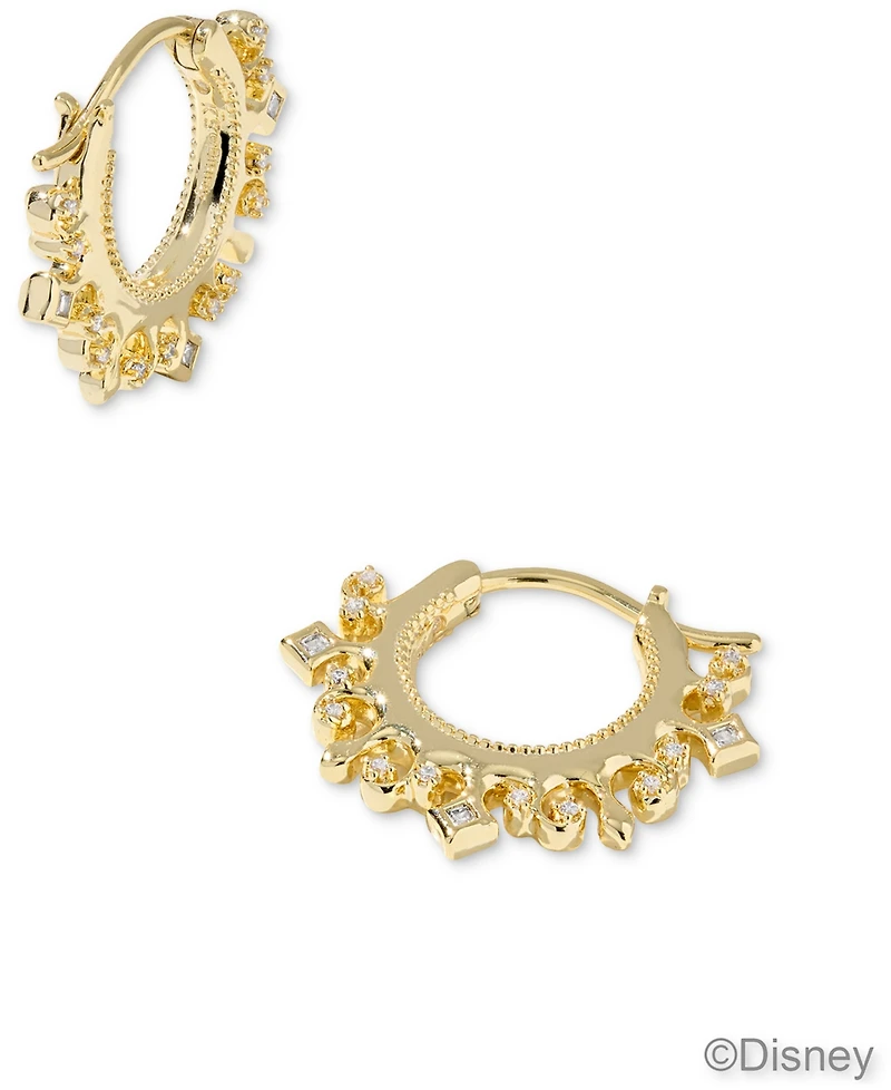 Kendra Scott Disney Princess 14K Gold Over Brass Huggie Earrings