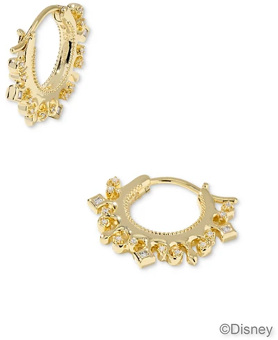 Kendra Scott Disney Princess 14K Gold Over Brass Huggie Earrings
