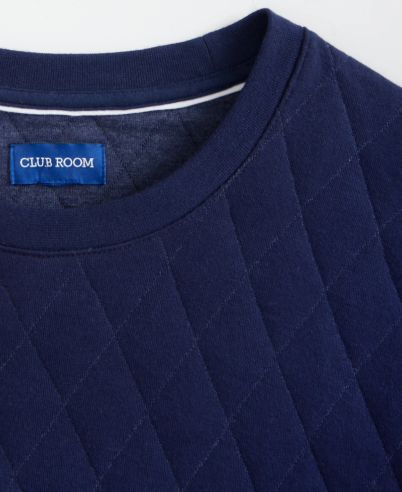 Club Room Men's Quilted Crewneck Sweatshirt, Macy's Exclusive
