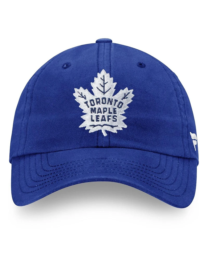 Fanatics Men's Blue Toronto Maple Leaf's Core Primary Logo Adjustable Hat
